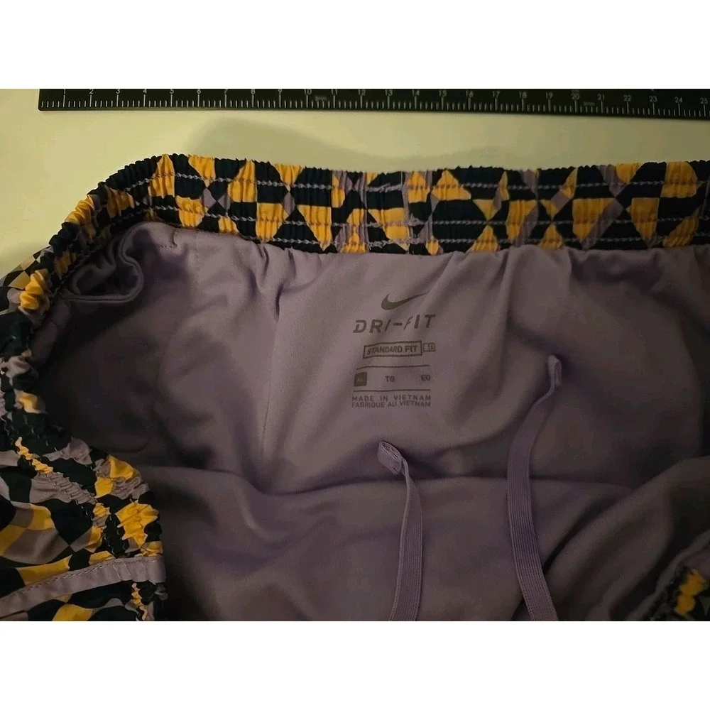 Nike Girls Purple Design Dri-Fit Running Athletic Shorts Size XL